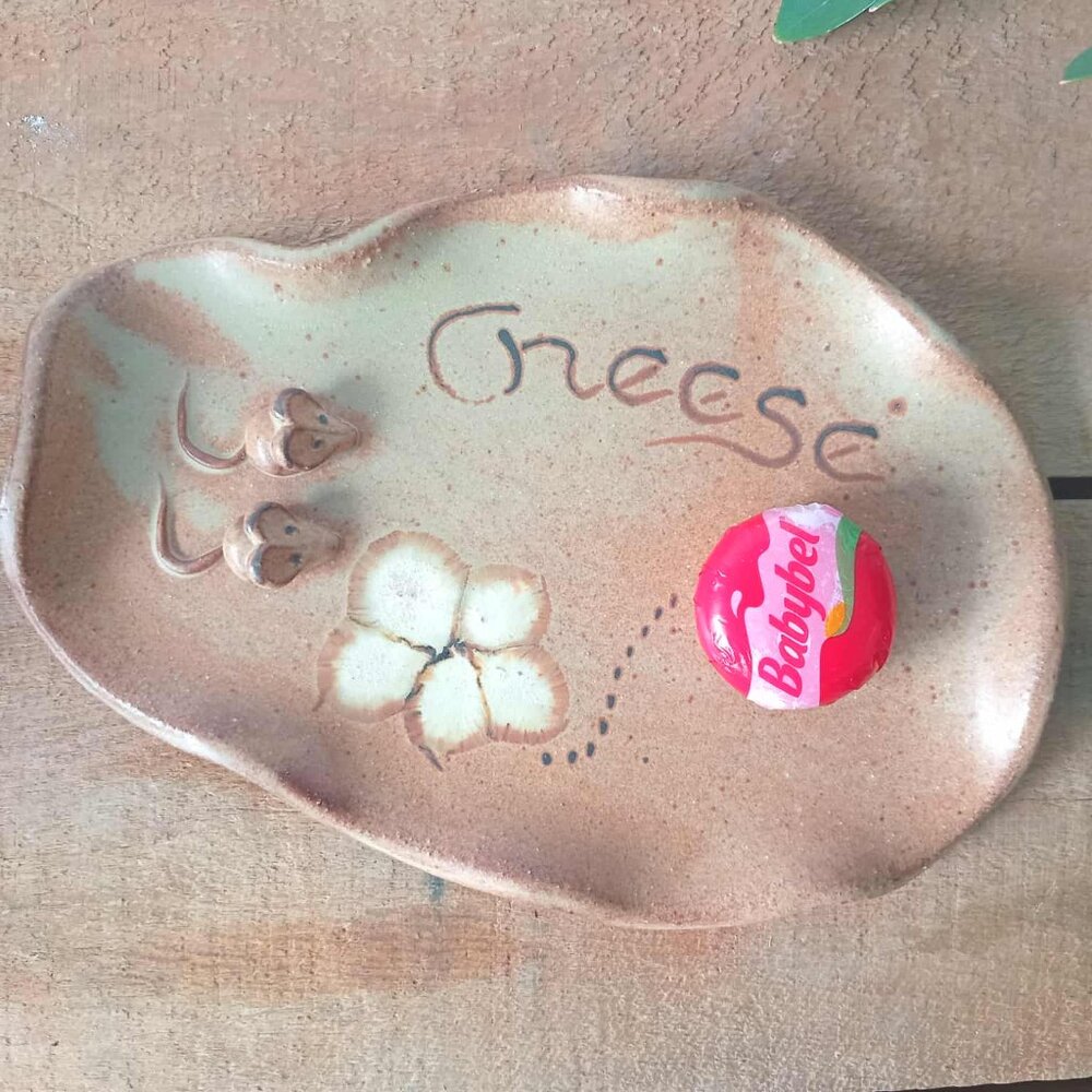 Ceramic Mouse Cheese Plate - Picture 7 of 8